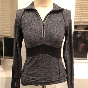 Lululemon gray quarter zip
